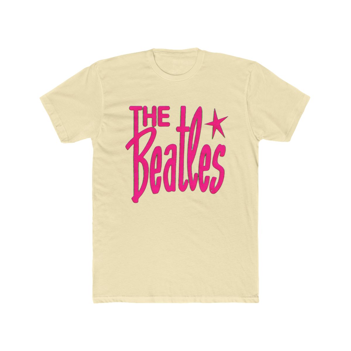 Vintage Beatles Merch The Beatles Retro Logo Neon Pink T Shirt The Beatles Graphic T-Shirts